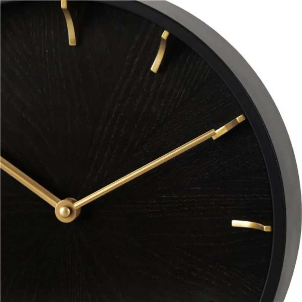 Better Homes & Gardens 11.5 Quartz Battery Modern Woodgrain Indoor Wall Clock